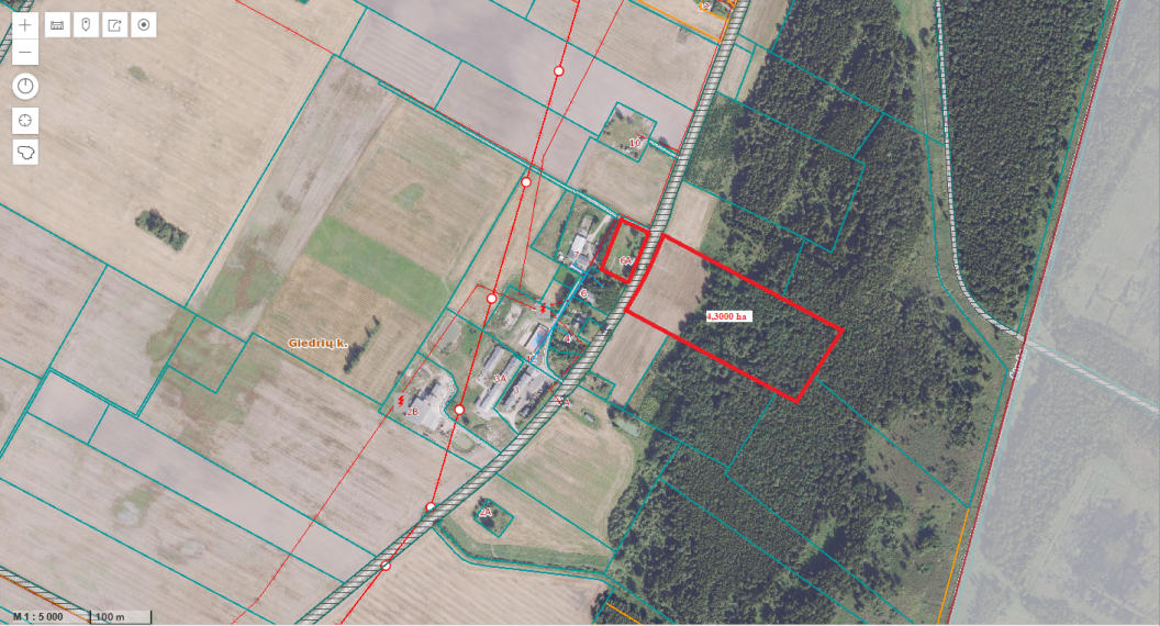 Parduodamas sklypas Giedrių k., Šiaulių r. sav., 430 a ploto 5