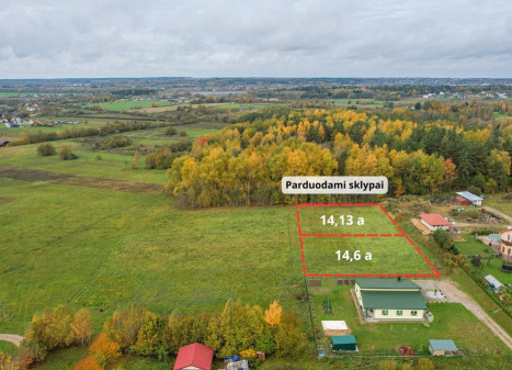 Parduodamas  sklypas Žygio g., Parapijoniškių k., Vilniaus r. sav., 14.13 a ploto