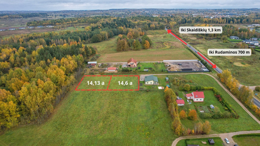 Parduodamas  sklypas Žygio g., Parapijoniškių k., Vilniaus r. sav., 14.13 a ploto 3