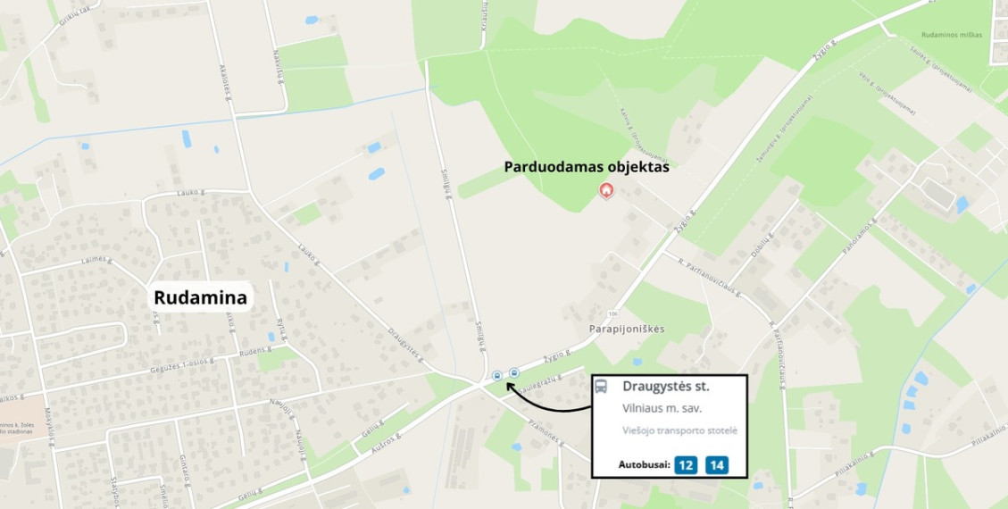 Parduodamas  sklypas Žygio g., Parapijoniškių k., Vilniaus r. sav., 14.13 a ploto 9