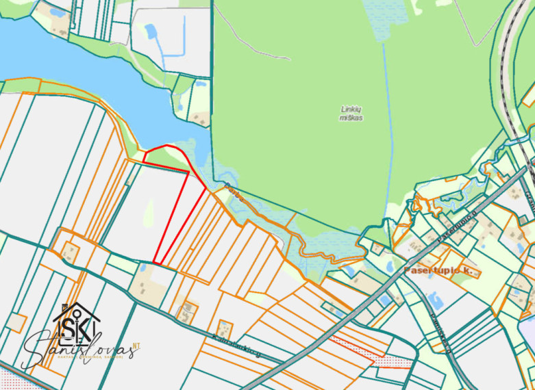 PRIE LAZDININKŲ TVENKINIO PARDUODAMAS 2.94 HA SKLYPAS 23