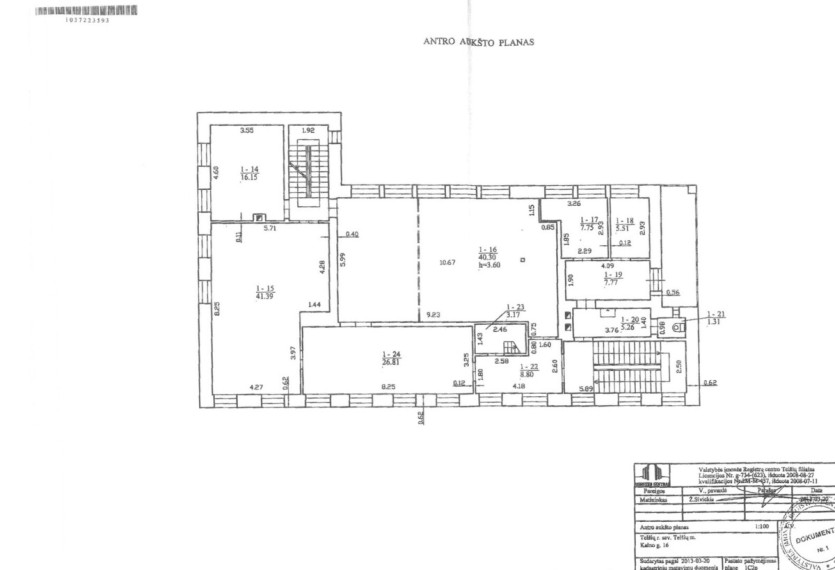 Parduodamos administracinės, gamybinės, maitinimo patalpos Kalno g., Telšių m., Telšių r. sav., 528.46 m2 ploto 27