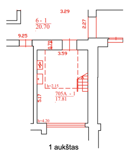 Parduodamas butas Vytenio g., Naujamiestis, Vilniaus m., Vilniaus m. sav., 39.36 m² ploto 3 kambariai 26