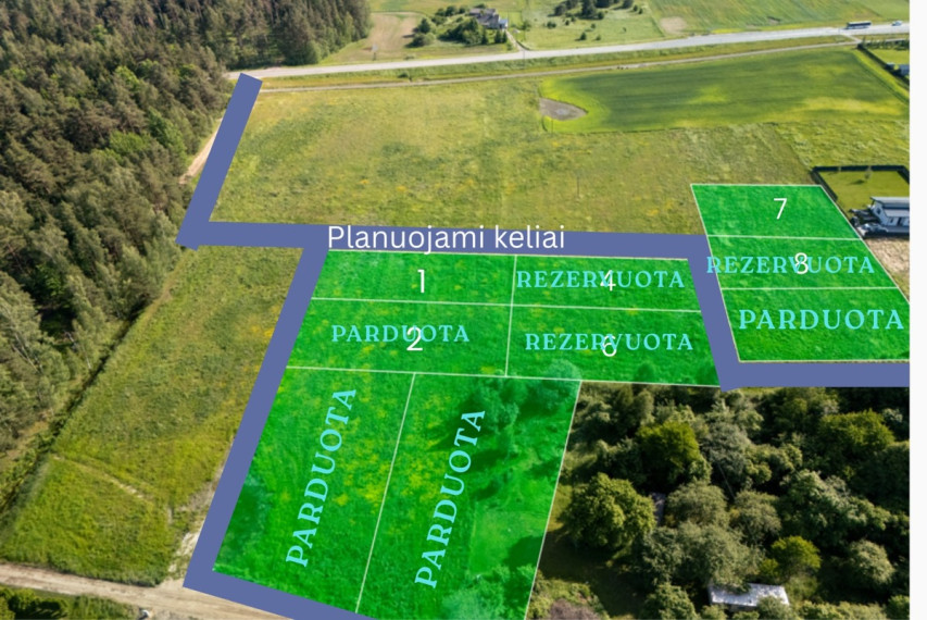 Parduodamas  sklypas Vydmantų k., Kretingos r. sav., 10.55 a ploto 1