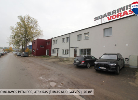 Nuomojamos patalpos Žemaitės g., , Šiauliuose, 70 kv.m ploto