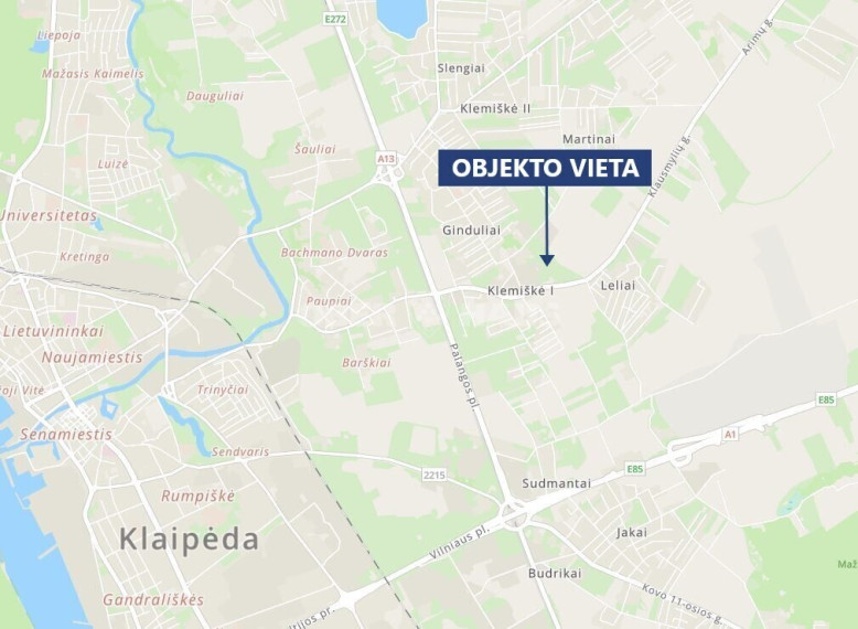 Parduodamas komercinės paskirties sklypas Nakties g., Klemiškės I k., Klaipėdos r. sav., 100 a ploto 6