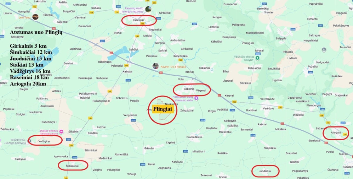 Parduodamas  sklypas Plingių k., Raseinių r. sav., 761 a ploto 15
