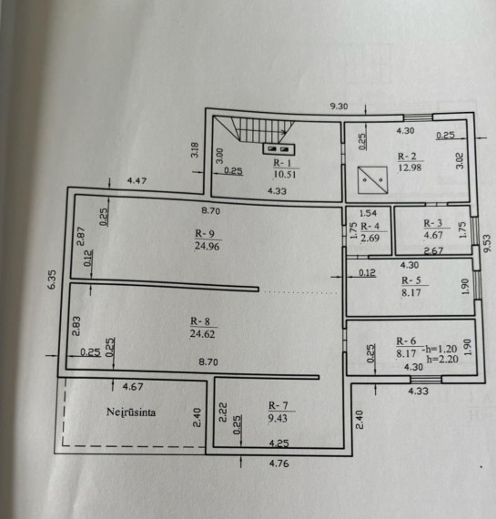 Parduodamas namas Nemuno g., Darsūniškio k., Kaišiadorių r. sav., 106.24 m2 ploto, 1 aukštai 14