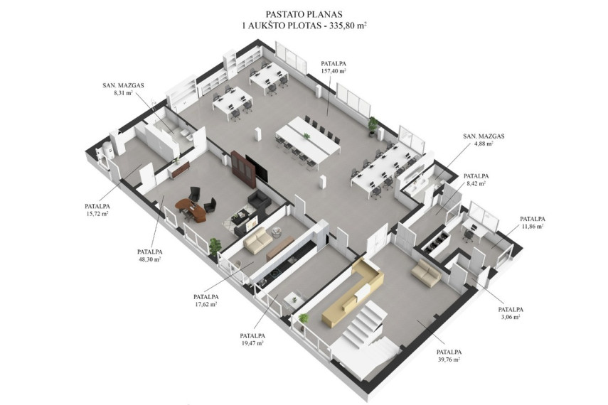Parduodamos administracinės, kitos paskirties, sandėliavimo patalpos M. Jankaus g., Pagėgių m., Pagėgių sav., 10406.9 m2 ploto 18