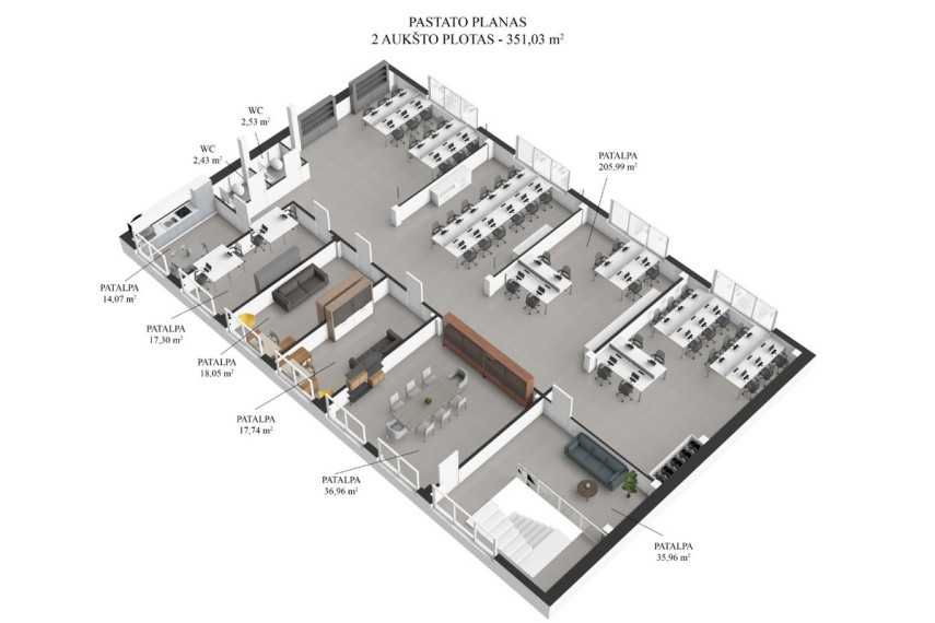 Parduodamos administracinės, kitos paskirties, sandėliavimo patalpos M. Jankaus g., Pagėgių m., Pagėgių sav., 10406.9 m2 ploto 23