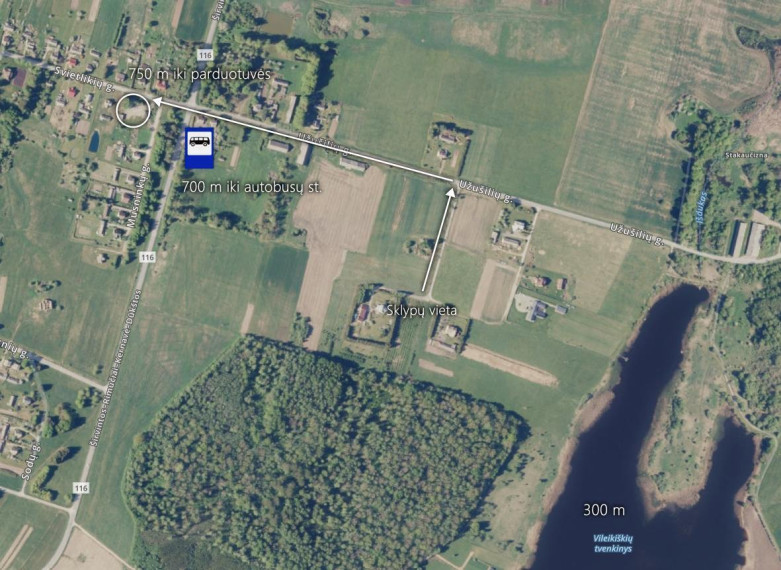 Parduodamas  sklypas Užušilių g., Vileikiškių k., Širvintų r. sav., 31.23 a ploto 14