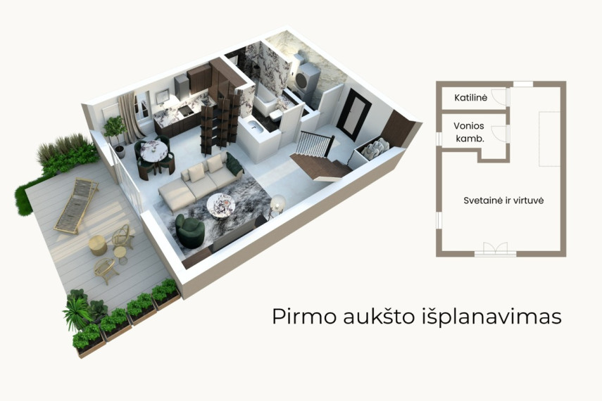 Parduodamas namas Gintaro g., Karklės k., Klaipėdos r. sav., 99.66 m2 ploto, 2 aukštai 5
