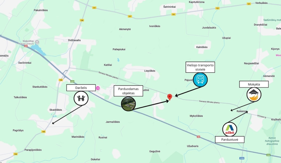 Parduodamas namas Slėnio g., Mykoliškių k., Vilniaus r. sav., 158 m2 ploto, 1 aukštai 38