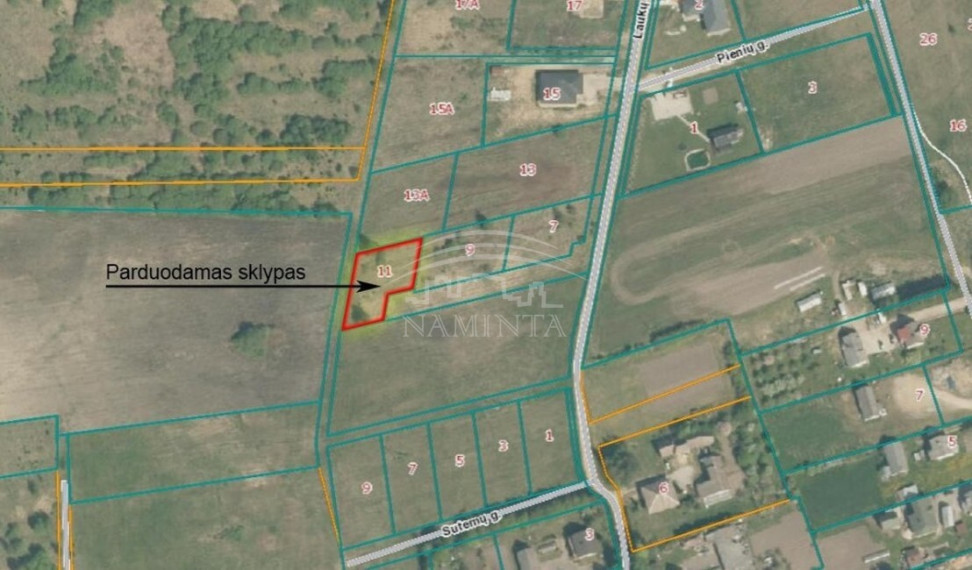Parduodamas  sklypas Dovilų mstl., Klaipėdos r. sav., 10 a ploto 4