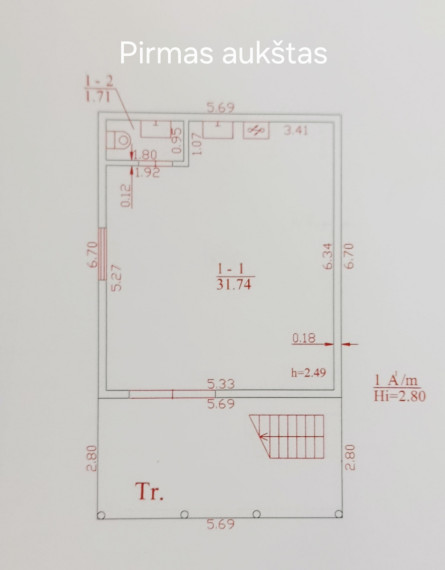 Parduodamas namas Pirties g., Čičinų k., Jonavos r. sav., 52 m2 ploto, 2 aukštai 19