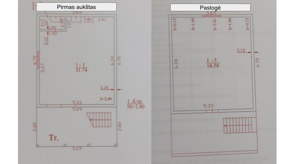 Parduodamos kitos paskirties, paslaugų, prekybos patalpos Pirties g., Čičinų k., Jonavos r. sav., 53 m2 ploto 34