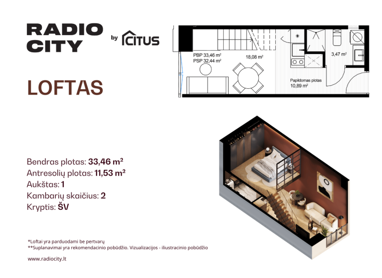 Parduodamas butas Žemaičių g., Žaliakalnis, Kauno m., Kauno m. sav., 33.46 m² ploto 2 kambariai 2