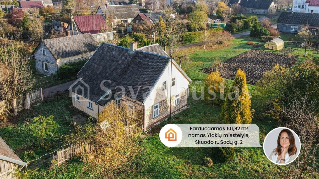 Parduodamas namas Ylakių mstl., Skuodo r. sav., 101.92 m2 ploto, 1 aukštai 1