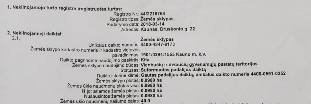 Parduodamas sklypas Druskonio g., Vaišvydava, Kauno m., Kauno m. sav., 9.8 a ploto 14