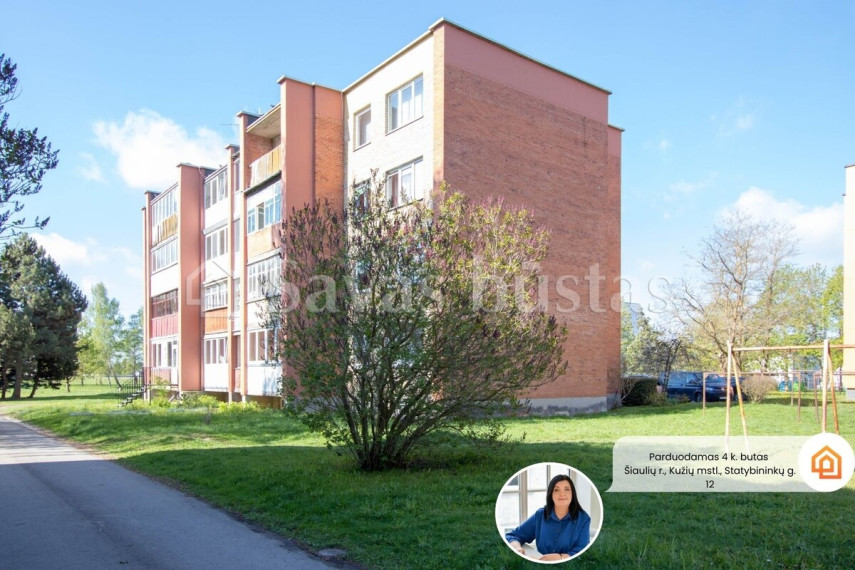 Parduodamas butas Kužių mstl., Šiaulių r. sav., 76.77 m2 ploto, 4 kambariai 1