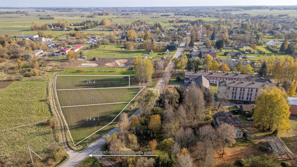 Parduodamas  sklypas Gaisrinės g., Musninkų mstl., Širvintų r. sav., 26 a ploto 2