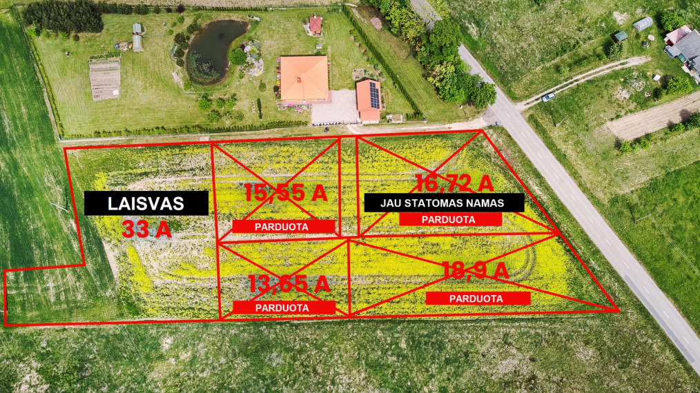 Parduodamas sklypas Titnagų k., Kaišiadorių r. sav., 33 a ploto 2