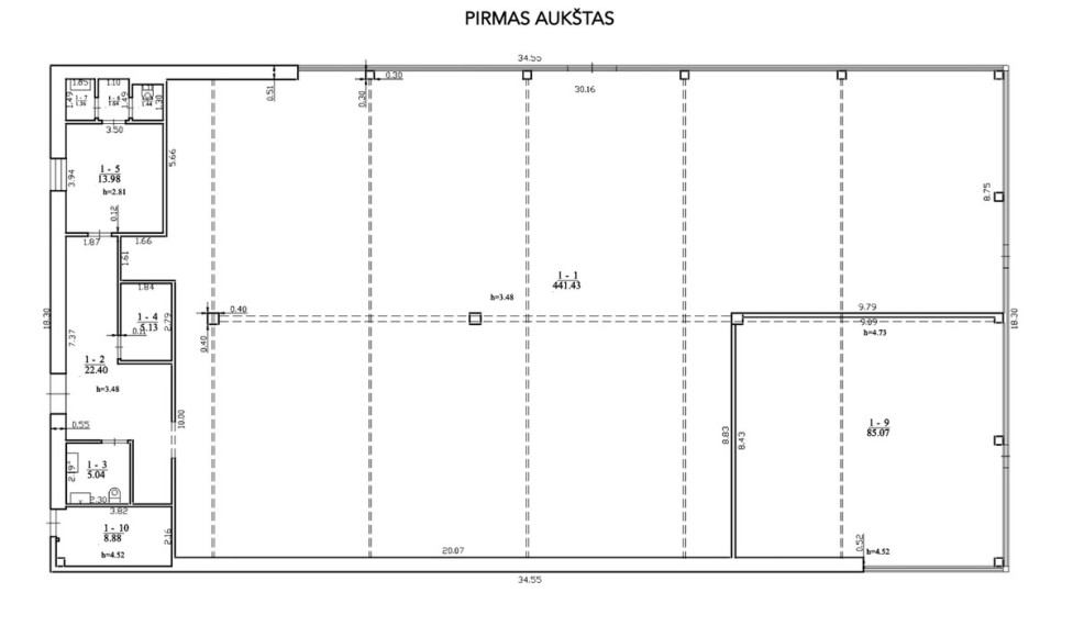 Parduodamos kitos paskirties, paslaugų, prekybos patalpos Vilniaus g., Pagėgių m., Pagėgių sav., 586.57 m2 ploto 10