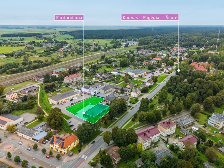Parduodamos kitos paskirties, paslaugų, prekybos patalpos Vilniaus g., Pagėgių m., Pagėgių sav., 586.57 m2 ploto 19