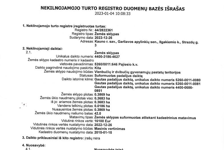 Parduodamas sklypas Strazdų g., Ilgakiemio k., Kauno r. sav., 27.88 a ploto 14