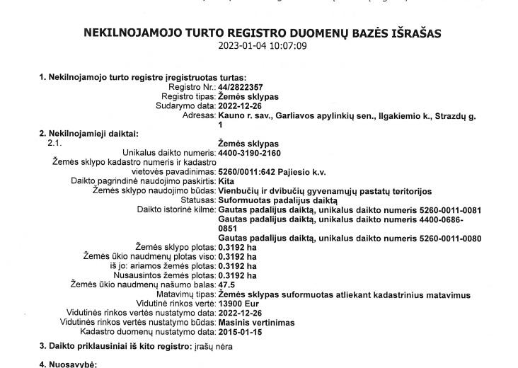 Parduodamas sklypas Strazdų g., Ilgakiemio k., Kauno r. sav., 27.88 a ploto 16
