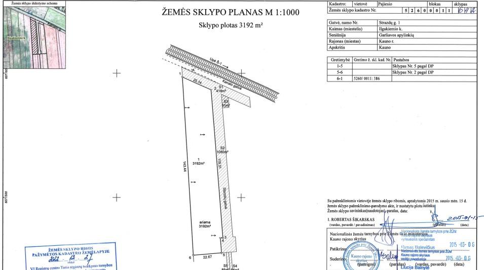 Parduodamas sklypas Strazdų g., Ilgakiemio k., Kauno r. sav., 27.88 a ploto 17