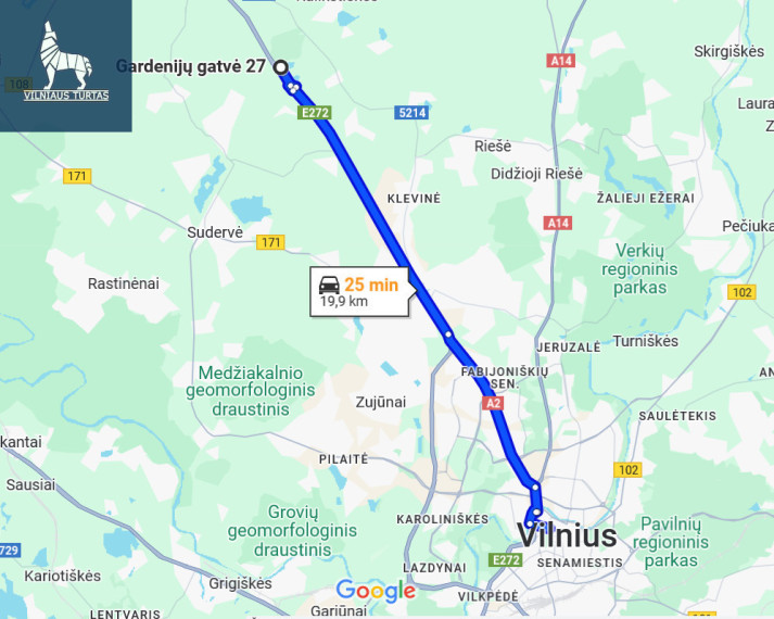 Parduodamas butas Gardenijų g., Masionių vs., Vilniaus r. sav., 52.22 m2 ploto, 2 kambariai 22