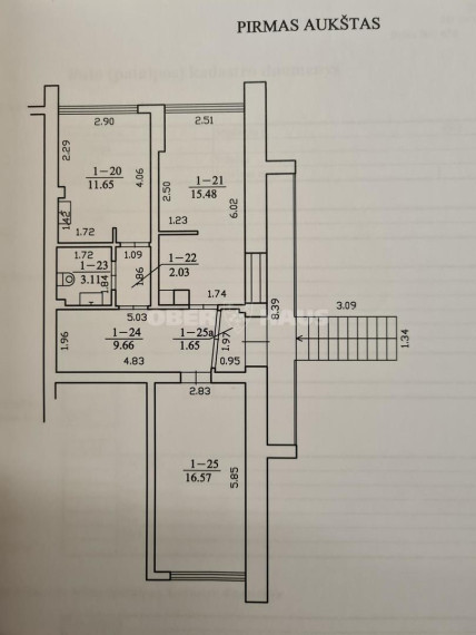 Parduodamos  patalpos Studentų g. , Žvėrynas, Vilniaus m., Vilniaus m. sav., 60.15 m2 ploto 9