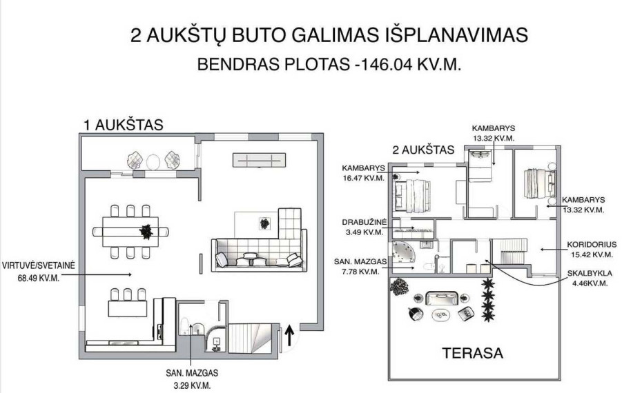 Parduodamas butas Liepyno g., Žvėrynas, Vilniaus m., Vilniaus m. sav., 146.34 m2 ploto, 4 kambariai 39
