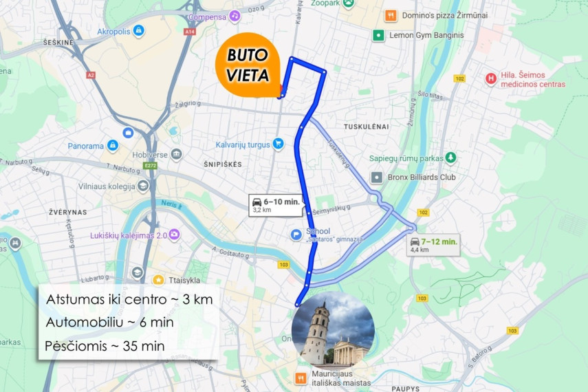 Parduodamas butas Kalvarijų g., Šnipiškės, Vilniaus m., Vilniaus m. sav., 90.1 m2 ploto, 3 kambariai 32
