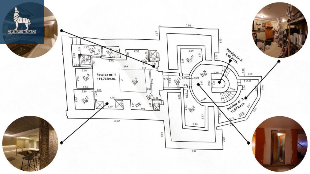 Parduodamos  patalpos Latvių g., Žvėrynas, Vilniaus m., Vilniaus m. sav., 130.72 m2 ploto 6