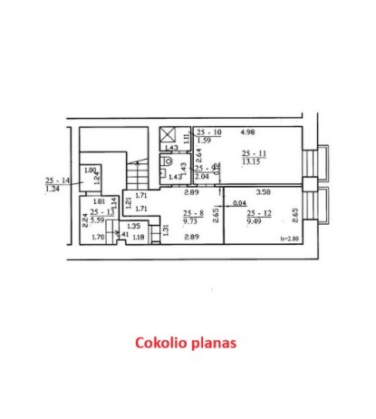 Parduodamos  patalpos Antakalnio g., Antakalnis, Vilniaus m., Vilniaus m. sav., 124.21 m2 ploto 6