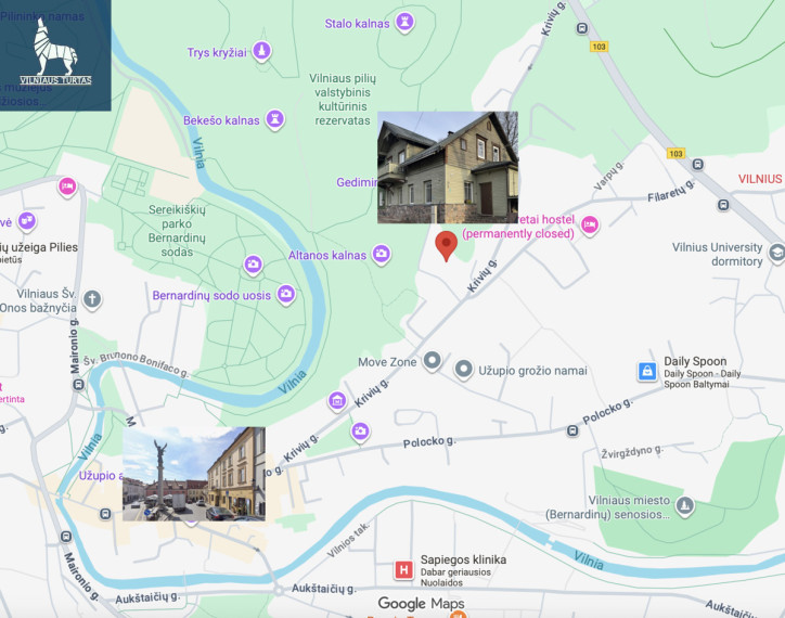 Parduodamas butas Krivių g., Užupis, Vilniaus m., Vilniaus m. sav., 45 m2 ploto, 2 kambariai 20