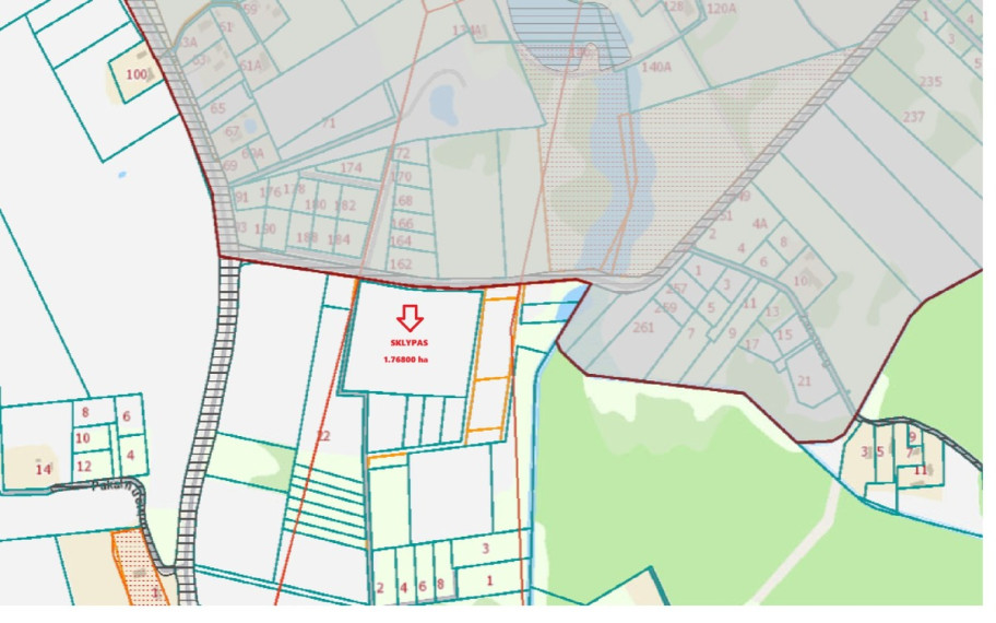 Parduodamas  sklypas Rokelių k., Kauno r. sav., 177 a ploto 8