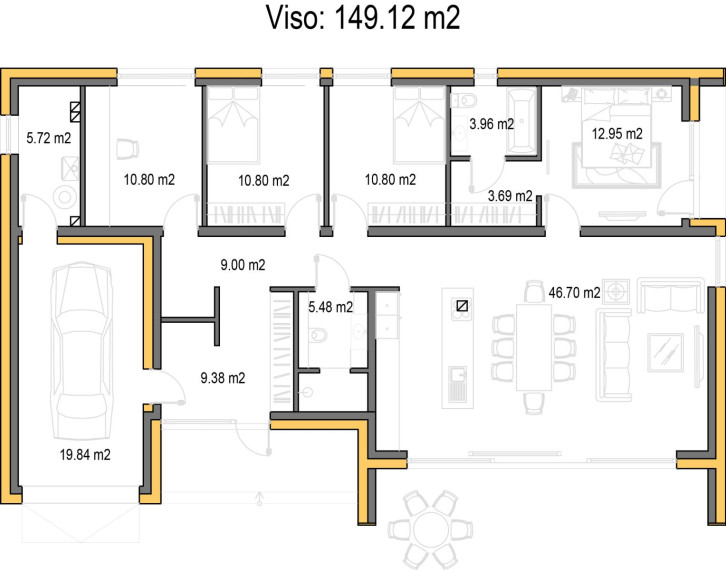 Parduodamas namas Bajorų k., Vilniaus r. sav., 149.12 m² ploto 5 kambariai 8