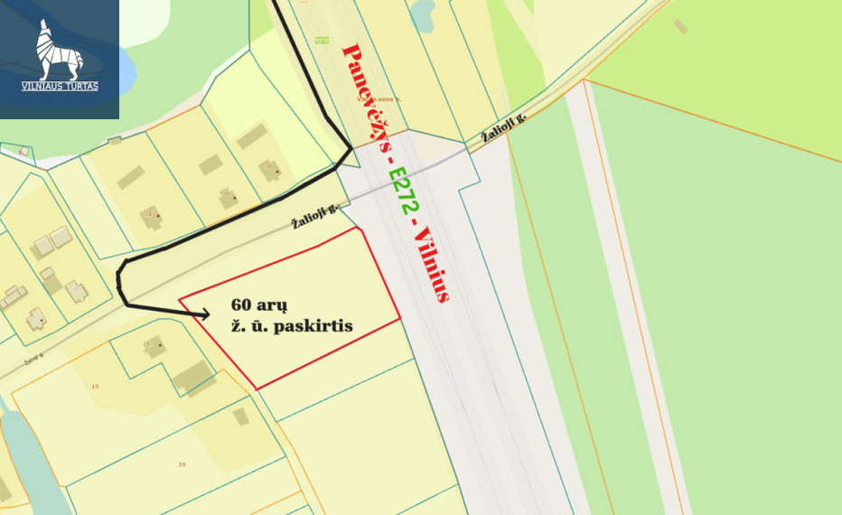 Parduodamas  sklypas Varanavos k., Širvintų r. sav., 60.4 a ploto 4
