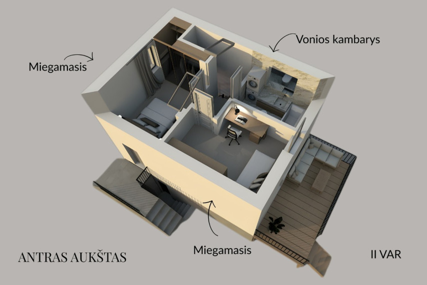 Parduodamas namas Raganių g., Derceklių k., Klaipėdos r. sav., 92.14 m2 ploto, 2 aukštai 5
