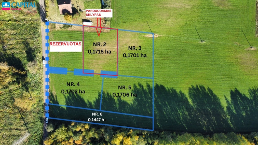 Parduodamas  sklypas Šumsko pl., Vėliučionių k., Vilniaus r. sav., 17.29 a ploto 1