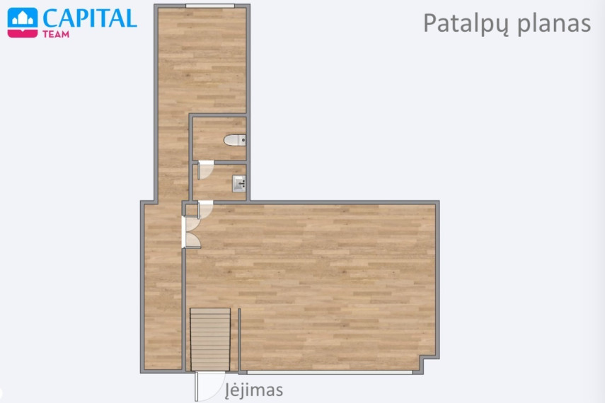 Parduodamos administracinės, paslaugų, prekybos patalpos Vilniaus g., Senamiestis, Vilniaus m., Vilniaus m. sav., 53.68 m2 ploto 16
