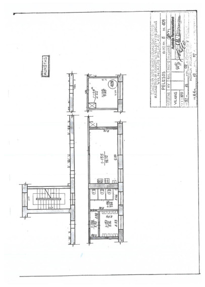 Parduodamas butas Pelesos g., Naujininkai, Vilniaus m., Vilniaus m. sav., 12.00 m² ploto 1 kambarys 11