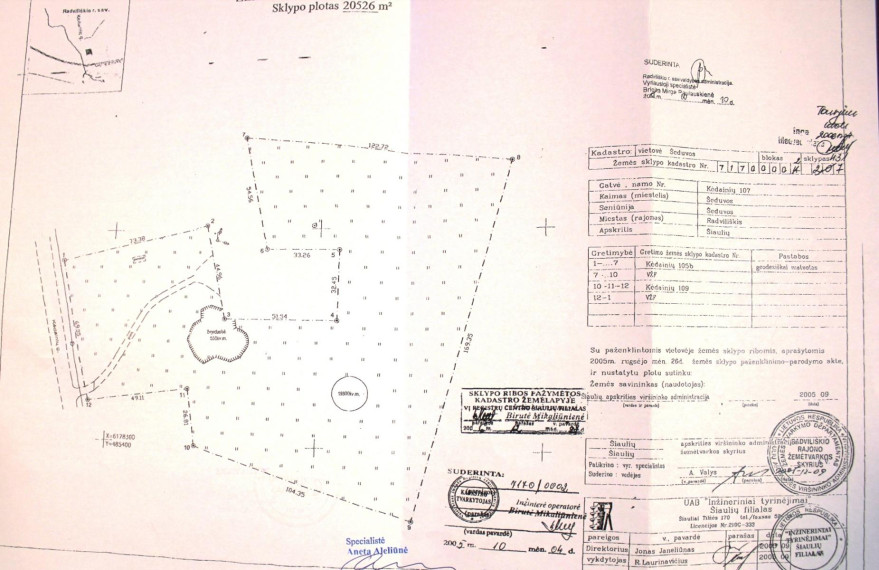 Parduodamas sklypas Kėdainių g., Šeduvos m., Radviliškio r. sav., 100.00 a ploto 2