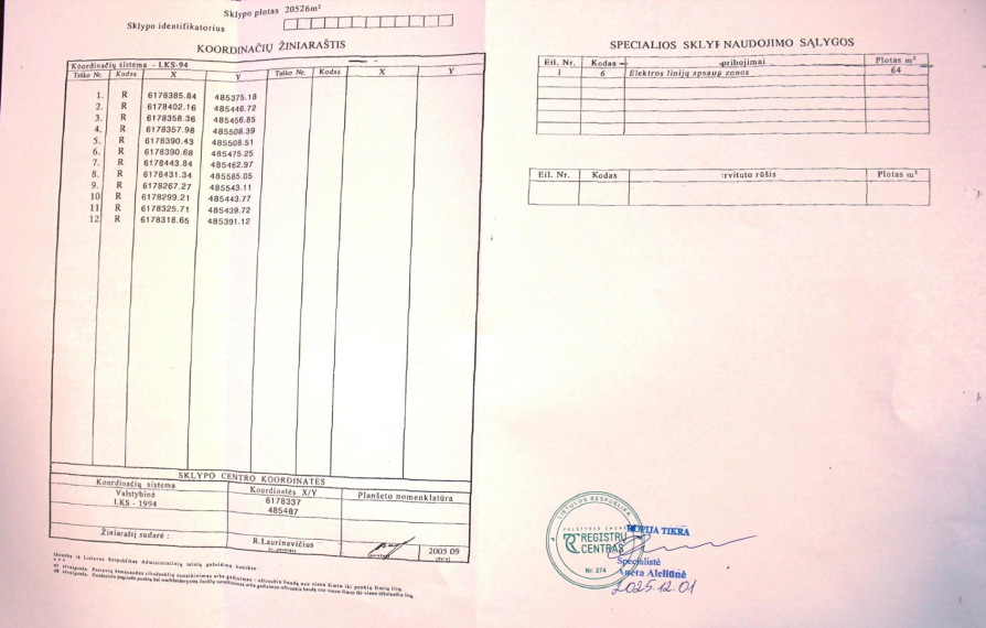 Parduodamas sklypas Kėdainių g., Šeduvos m., Radviliškio r. sav., 100.00 a ploto 3