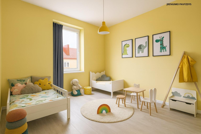 Parduodamas butas Birutės g., Šakių m., Šakių r. sav., 61.34 m² ploto 3 kambariai 12
