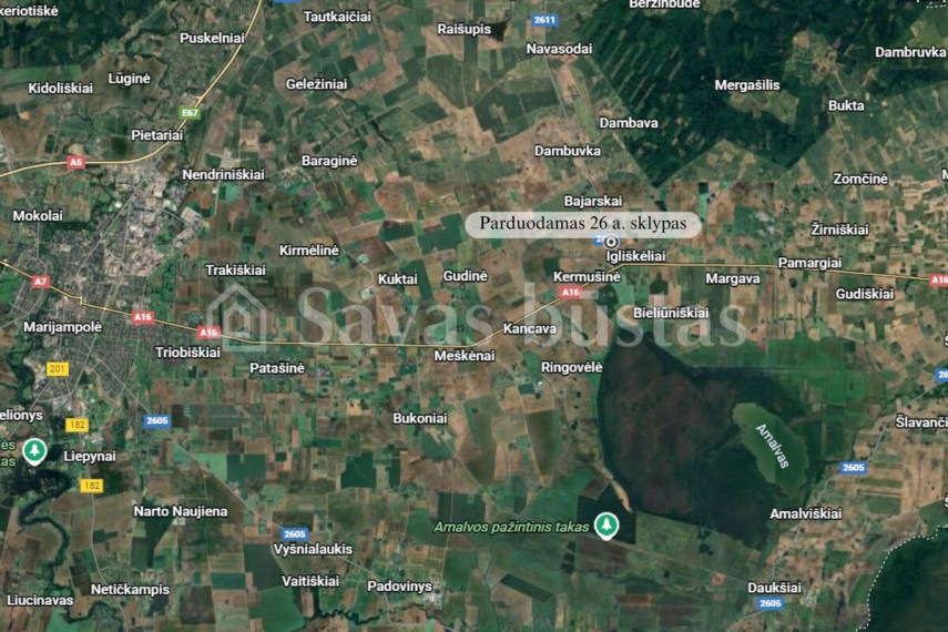 Parduodamas  sklypas Marijampolės sav., Patilčių k., 1 a ploto 5