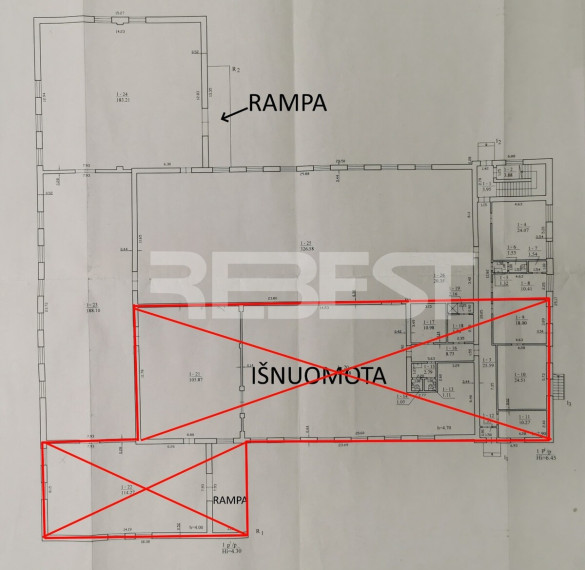 Nuomojamos  patalpos Šatrijos g., Centras, Šiaulių m., Šiaulių m. sav., 874 m2 ploto 13